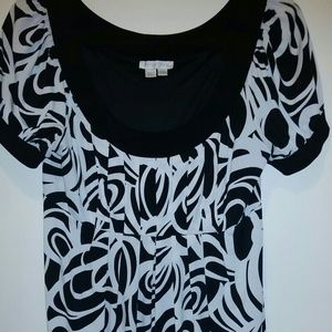 Black and white dress